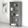 Bush Business Furniture Studio C 5 Shelf Bookcase in Platinum Gray SCB136PG